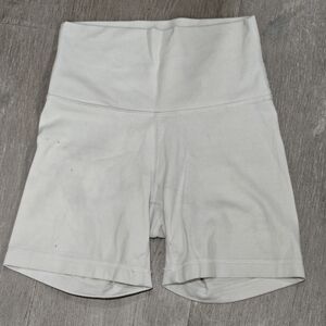 TNA | Women's Bike Shorts | White | Size XS *small stain see pics